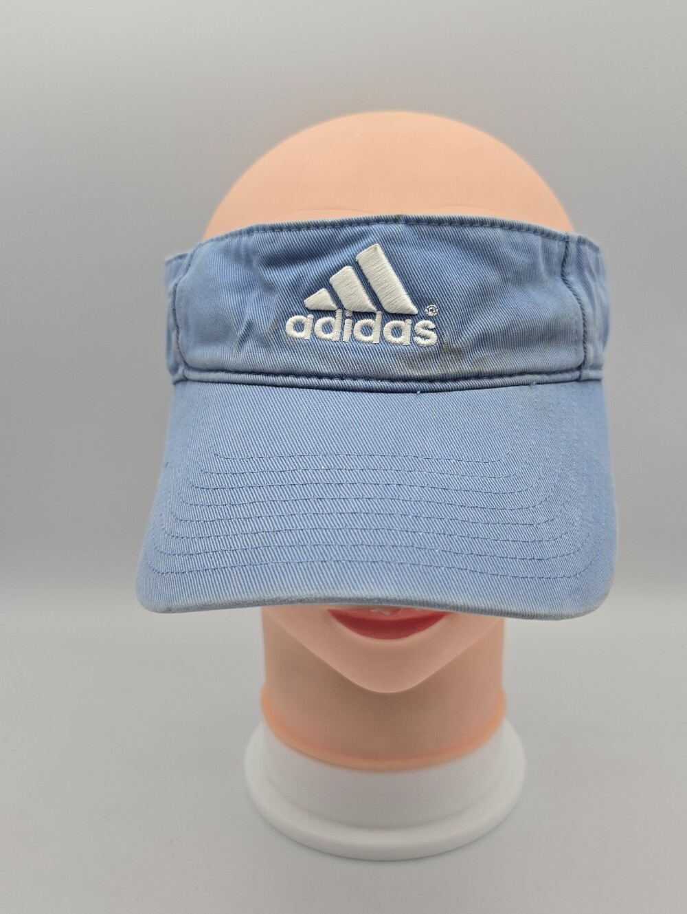 adidas Blue Cotton Twill Adjustable Visor